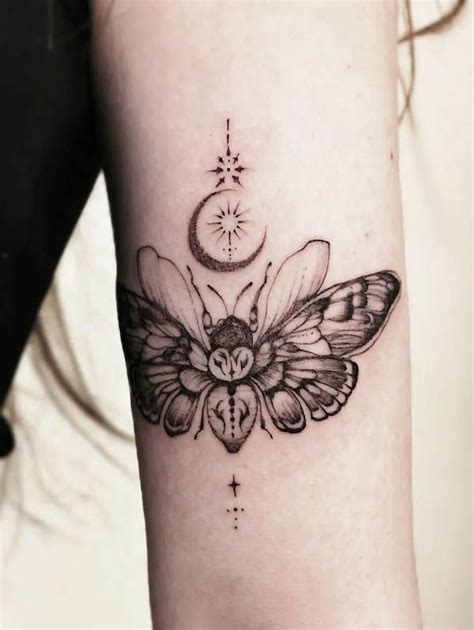 54 Fascinating Moth Tattoos With Meaning